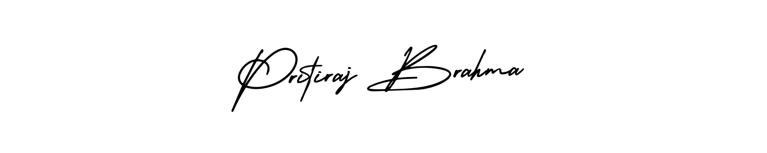 Use a signature maker to create a handwritten signature online. With this signature software, you can design (AmerikaSignatureDemo-Regular) your own signature for name Pritiraj Brahma. Pritiraj Brahma signature style 3 images and pictures png
