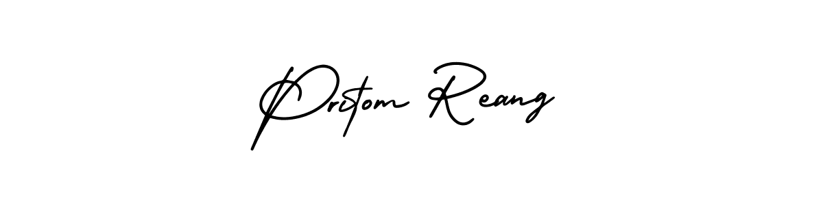 Make a beautiful signature design for name Pritom Reang. Use this online signature maker to create a handwritten signature for free. Pritom Reang signature style 3 images and pictures png
