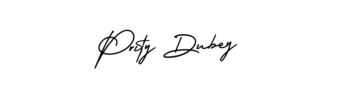 How to Draw Prity Dubey signature style? AmerikaSignatureDemo-Regular is a latest design signature styles for name Prity Dubey. Prity Dubey signature style 3 images and pictures png