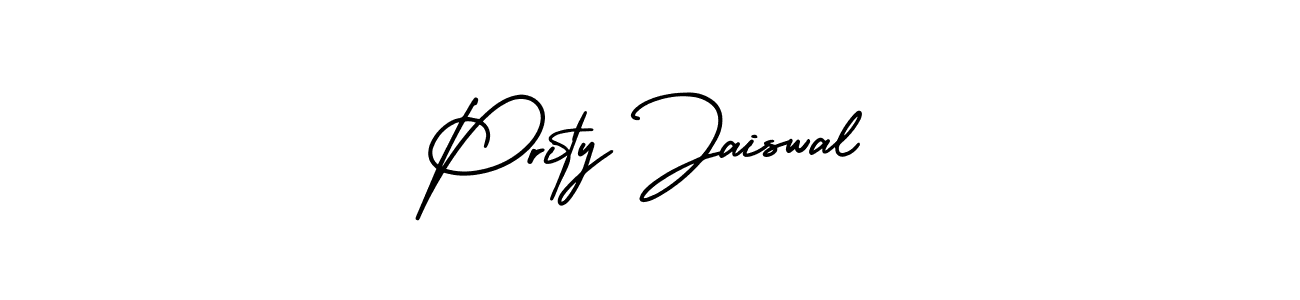 How to make Prity Jaiswal signature? AmerikaSignatureDemo-Regular is a professional autograph style. Create handwritten signature for Prity Jaiswal name. Prity Jaiswal signature style 3 images and pictures png