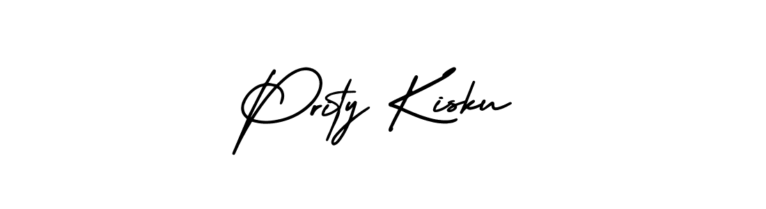 Create a beautiful signature design for name Prity Kisku. With this signature (AmerikaSignatureDemo-Regular) fonts, you can make a handwritten signature for free. Prity Kisku signature style 3 images and pictures png