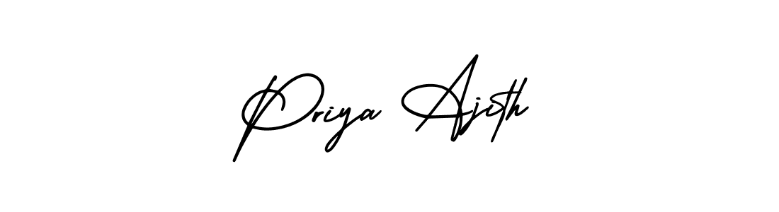 Make a beautiful signature design for name Priya Ajith. Use this online signature maker to create a handwritten signature for free. Priya Ajith signature style 3 images and pictures png