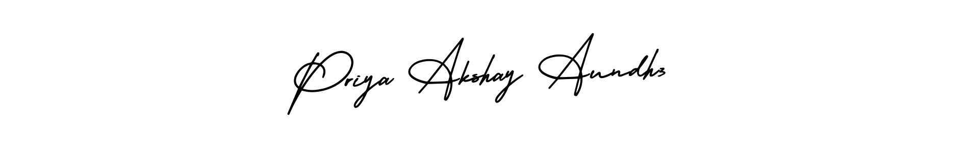 How to Draw Priya Akshay Aundh3 signature style? AmerikaSignatureDemo-Regular is a latest design signature styles for name Priya Akshay Aundh3. Priya Akshay Aundh3 signature style 3 images and pictures png