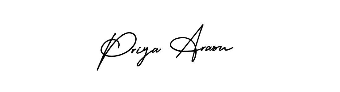 AmerikaSignatureDemo-Regular is a professional signature style that is perfect for those who want to add a touch of class to their signature. It is also a great choice for those who want to make their signature more unique. Get Priya Arasu name to fancy signature for free. Priya Arasu signature style 3 images and pictures png