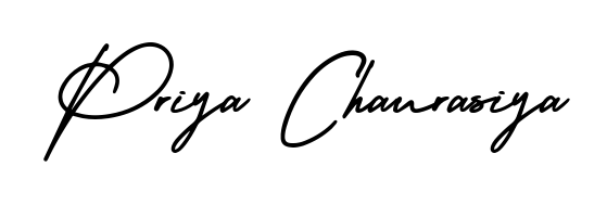The AmerikaSignatureDemo-Regular handwriting style adds charm and authenticity to name Priya Chaurasiya. A wonderful choice for personal thank-you notes. Priya Chaurasiya signature style 3 images and pictures png
