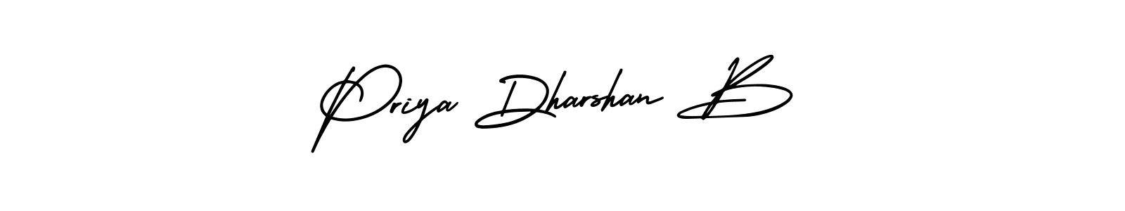 Similarly AmerikaSignatureDemo-Regular is the best handwritten signature design. Signature creator online .You can use it as an online autograph creator for name Priya Dharshan B. Priya Dharshan B signature style 3 images and pictures png