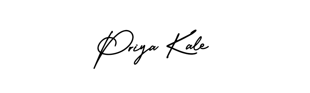 The best way (AmerikaSignatureDemo-Regular) to make a short signature is to pick only two or three words in your name. The name Priya Kale include a total of six letters. For converting this name. Priya Kale signature style 3 images and pictures png