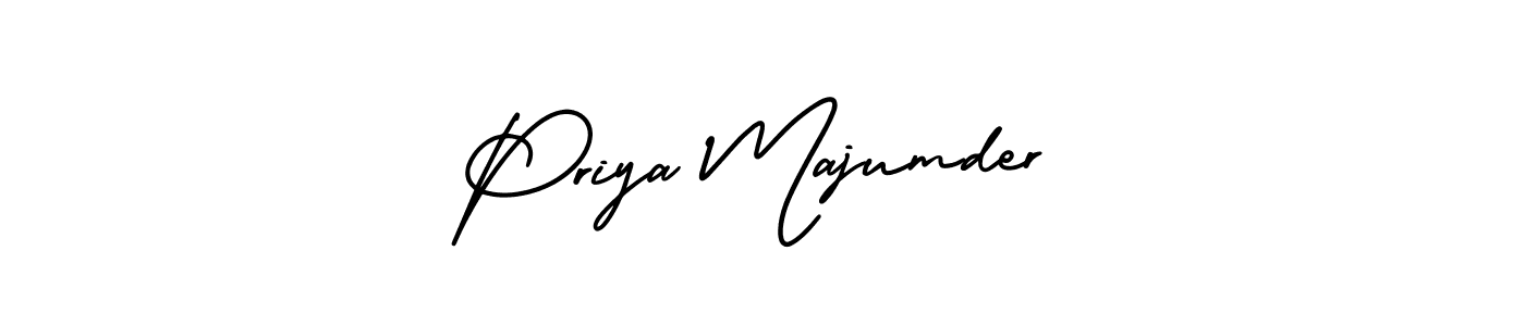 if you are searching for the best signature style for your name Priya Majumder. so please give up your signature search. here we have designed multiple signature styles  using AmerikaSignatureDemo-Regular. Priya Majumder signature style 3 images and pictures png