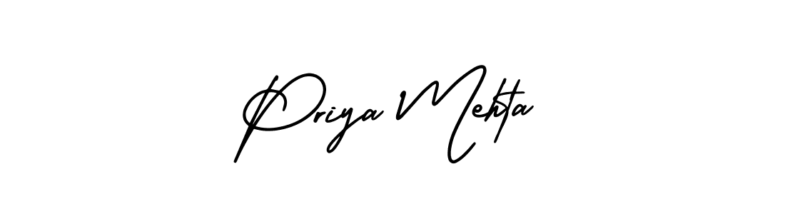 Make a short Priya Mehta signature style. Manage your documents anywhere anytime using AmerikaSignatureDemo-Regular. Create and add eSignatures, submit forms, share and send files easily. Priya Mehta signature style 3 images and pictures png