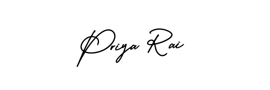 Best and Professional Signature Style for Priya Rai. AmerikaSignatureDemo-Regular Best Signature Style Collection. Priya Rai signature style 3 images and pictures png