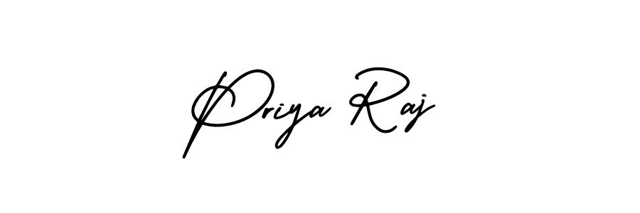 Similarly AmerikaSignatureDemo-Regular is the best handwritten signature design. Signature creator online .You can use it as an online autograph creator for name Priya Raj. Priya Raj signature style 3 images and pictures png