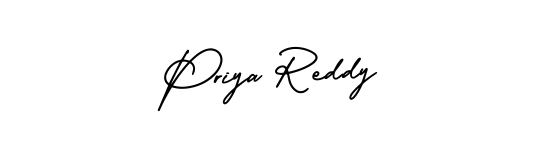 Make a beautiful signature design for name Priya Reddy. With this signature (AmerikaSignatureDemo-Regular) style, you can create a handwritten signature for free. Priya Reddy signature style 3 images and pictures png