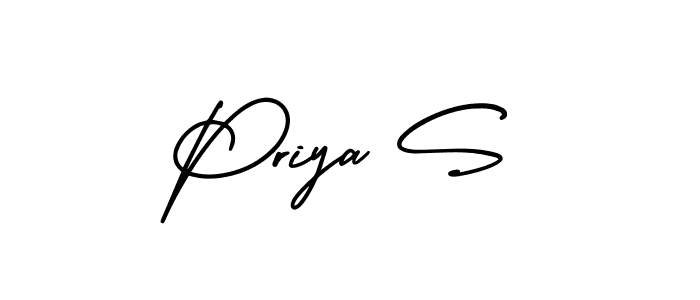 Also we have Priya S name is the best signature style. Create professional handwritten signature collection using AmerikaSignatureDemo-Regular autograph style. Priya S signature style 3 images and pictures png