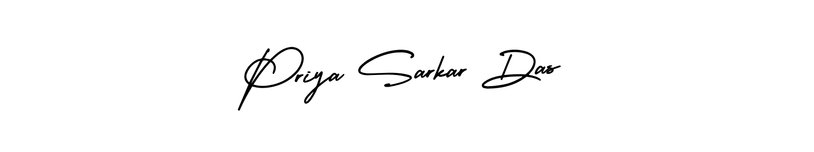 Make a beautiful signature design for name Priya Sarkar Das. With this signature (AmerikaSignatureDemo-Regular) style, you can create a handwritten signature for free. Priya Sarkar Das signature style 3 images and pictures png