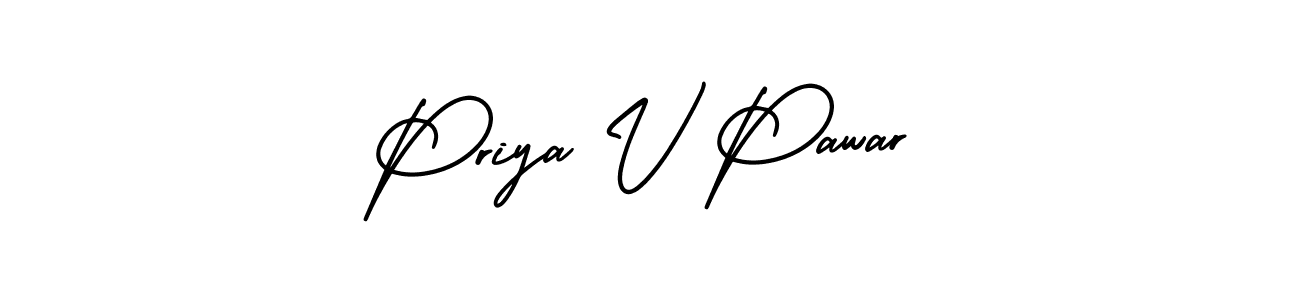 Make a beautiful signature design for name Priya V Pawar. Use this online signature maker to create a handwritten signature for free. Priya V Pawar signature style 3 images and pictures png