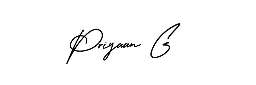 Make a beautiful signature design for name Priyaan G. Use this online signature maker to create a handwritten signature for free. Priyaan G signature style 3 images and pictures png