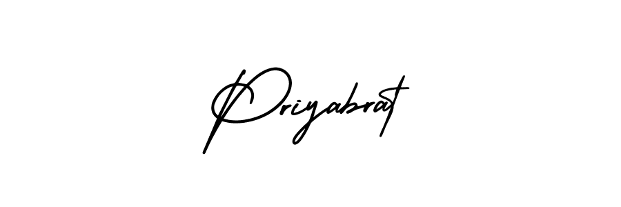 How to make Priyabrat name signature. Use AmerikaSignatureDemo-Regular style for creating short signs online. This is the latest handwritten sign. Priyabrat signature style 3 images and pictures png