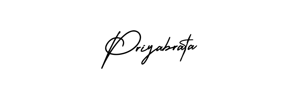 How to make Priyabrata name signature. Use AmerikaSignatureDemo-Regular style for creating short signs online. This is the latest handwritten sign. Priyabrata signature style 3 images and pictures png