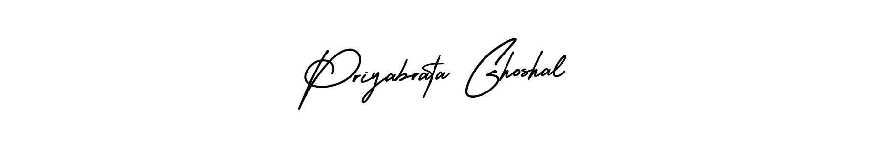 It looks lik you need a new signature style for name Priyabrata Ghoshal. Design unique handwritten (AmerikaSignatureDemo-Regular) signature with our free signature maker in just a few clicks. Priyabrata Ghoshal signature style 3 images and pictures png