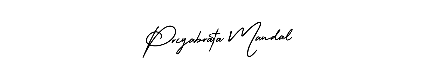 Make a short Priyabrata Mandal signature style. Manage your documents anywhere anytime using AmerikaSignatureDemo-Regular. Create and add eSignatures, submit forms, share and send files easily. Priyabrata Mandal signature style 3 images and pictures png