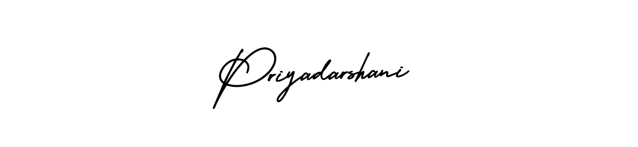 Use a signature maker to create a handwritten signature online. With this signature software, you can design (AmerikaSignatureDemo-Regular) your own signature for name Priyadarshani. Priyadarshani signature style 3 images and pictures png