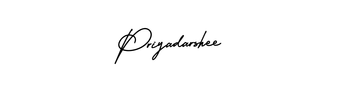 This is the best signature style for the Priyadarshee name. Also you like these signature font (AmerikaSignatureDemo-Regular). Mix name signature. Priyadarshee signature style 3 images and pictures png