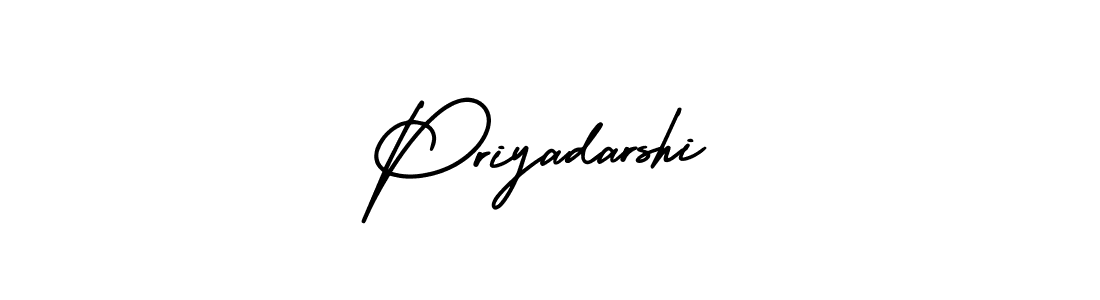 Make a beautiful signature design for name Priyadarshi. With this signature (AmerikaSignatureDemo-Regular) style, you can create a handwritten signature for free. Priyadarshi signature style 3 images and pictures png