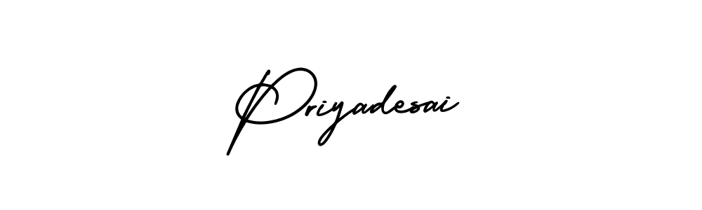 How to Draw Priyadesai signature style? AmerikaSignatureDemo-Regular is a latest design signature styles for name Priyadesai. Priyadesai signature style 3 images and pictures png