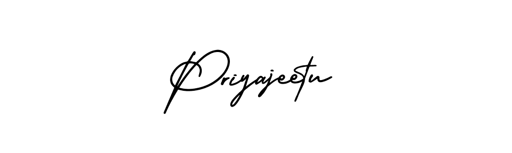 How to Draw Priyajeetu signature style? AmerikaSignatureDemo-Regular is a latest design signature styles for name Priyajeetu. Priyajeetu signature style 3 images and pictures png