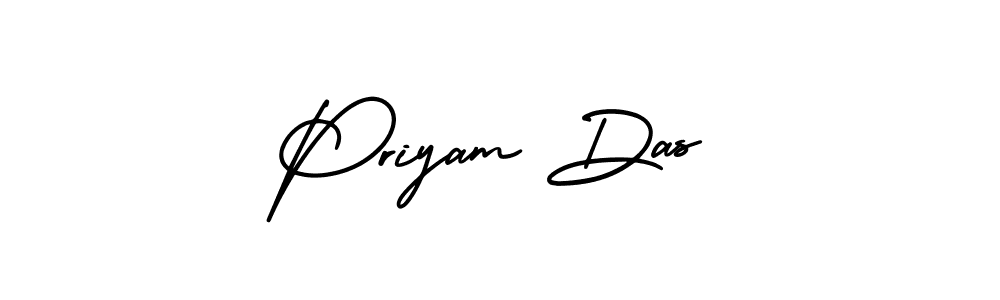 Design your own signature with our free online signature maker. With this signature software, you can create a handwritten (AmerikaSignatureDemo-Regular) signature for name Priyam Das. Priyam Das signature style 3 images and pictures png