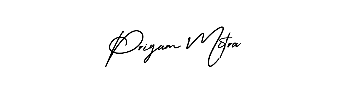 Make a beautiful signature design for name Priyam Mitra. With this signature (AmerikaSignatureDemo-Regular) style, you can create a handwritten signature for free. Priyam Mitra signature style 3 images and pictures png