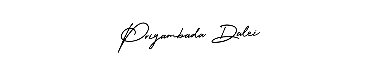 AmerikaSignatureDemo-Regular is a professional signature style that is perfect for those who want to add a touch of class to their signature. It is also a great choice for those who want to make their signature more unique. Get Priyambada Dalei name to fancy signature for free. Priyambada Dalei signature style 3 images and pictures png