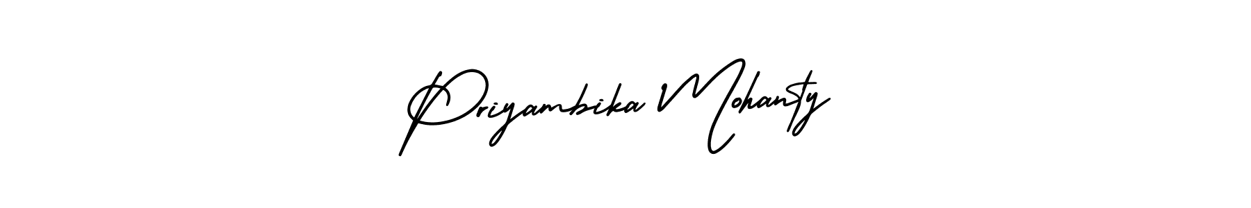 Design your own signature with our free online signature maker. With this signature software, you can create a handwritten (AmerikaSignatureDemo-Regular) signature for name Priyambika Mohanty. Priyambika Mohanty signature style 3 images and pictures png