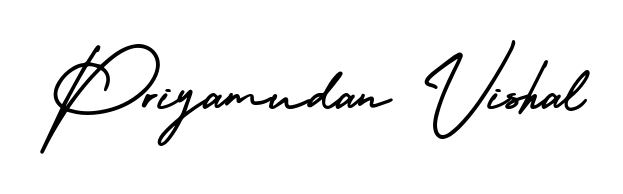 Enhance your business communications with Priyamudan Vishal signature in AmerikaSignatureDemo-Regular lettering. Clean, modern, and universally compatible. Priyamudan Vishal signature style 3 images and pictures png