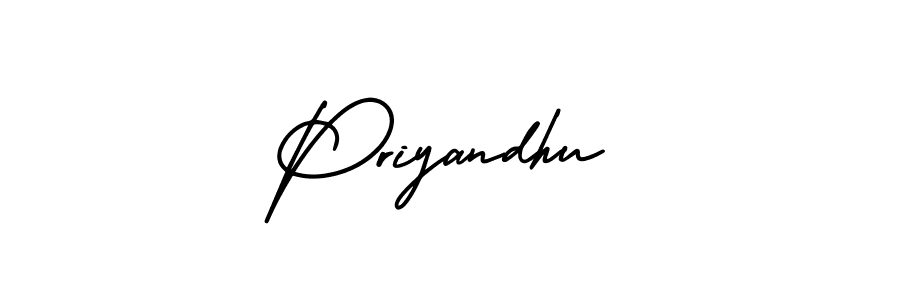 Best and Professional Signature Style for Priyandhu. AmerikaSignatureDemo-Regular Best Signature Style Collection. Priyandhu signature style 3 images and pictures png