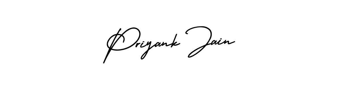 Use a signature maker to create a handwritten signature online. With this signature software, you can design (AmerikaSignatureDemo-Regular) your own signature for name Priyank Jain. Priyank Jain signature style 3 images and pictures png