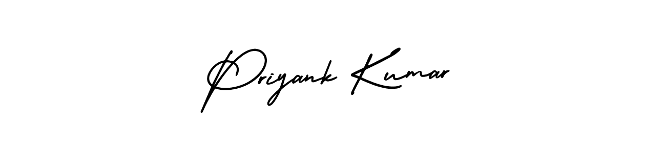 Make a beautiful signature design for name Priyank Kumar. With this signature (AmerikaSignatureDemo-Regular) style, you can create a handwritten signature for free. Priyank Kumar signature style 3 images and pictures png