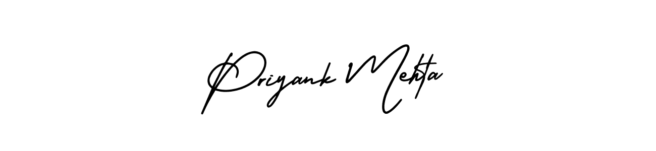 Create a beautiful signature design for name Priyank Mehta. With this signature (AmerikaSignatureDemo-Regular) fonts, you can make a handwritten signature for free. Priyank Mehta signature style 3 images and pictures png