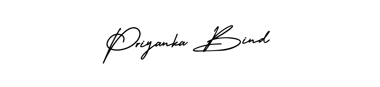 AmerikaSignatureDemo-Regular is a professional signature style that is perfect for those who want to add a touch of class to their signature. It is also a great choice for those who want to make their signature more unique. Get Priyanka Bind name to fancy signature for free. Priyanka Bind signature style 3 images and pictures png
