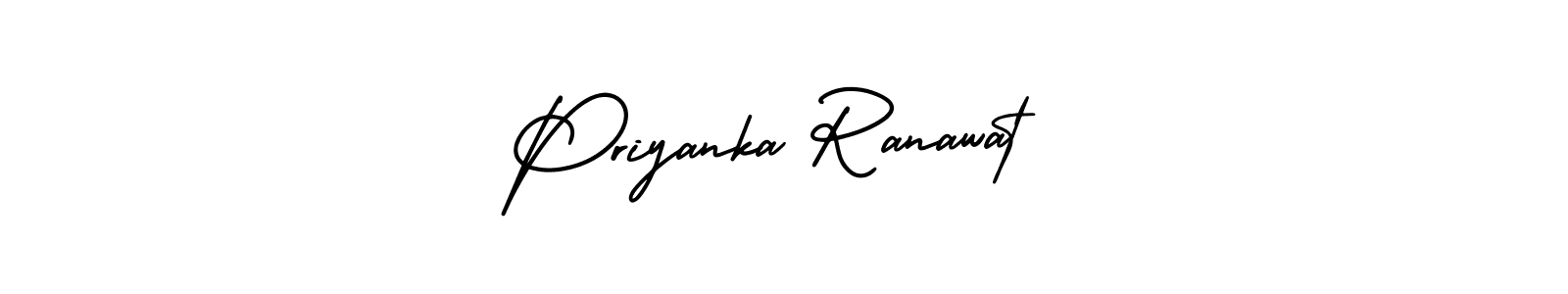 Priyanka Ranawat stylish signature style. Best Handwritten Sign (AmerikaSignatureDemo-Regular) for my name. Handwritten Signature Collection Ideas for my name Priyanka Ranawat. Priyanka Ranawat signature style 3 images and pictures png