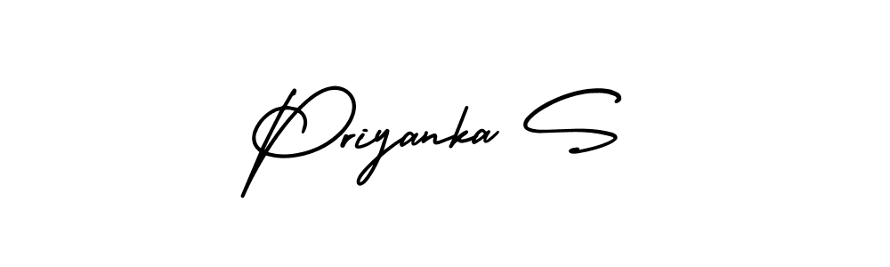 How to make Priyanka S signature? AmerikaSignatureDemo-Regular is a professional autograph style. Create handwritten signature for Priyanka S name. Priyanka S signature style 3 images and pictures png