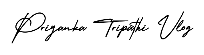 The AmerikaSignatureDemo-Regular handwriting style adds charm and authenticity to name Priyanka Tripathi Vlog. A wonderful choice for personal thank-you notes. Priyanka Tripathi Vlog signature style 3 images and pictures png