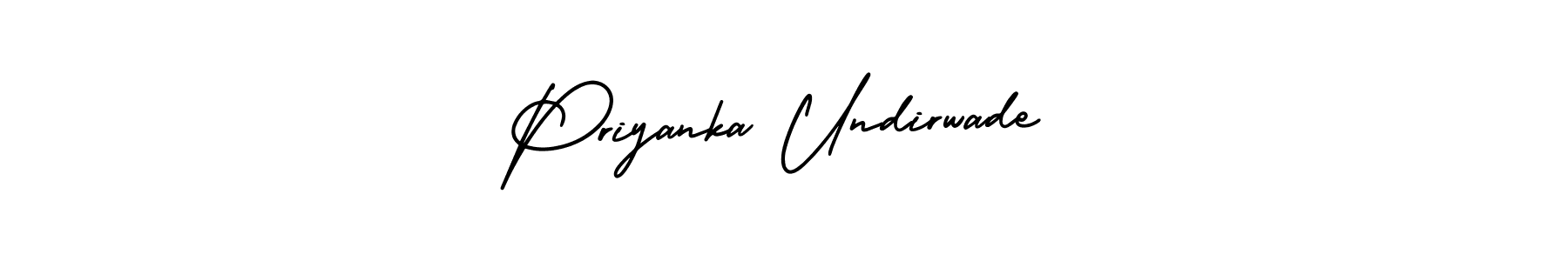 How to make Priyanka Undirwade signature? AmerikaSignatureDemo-Regular is a professional autograph style. Create handwritten signature for Priyanka Undirwade name. Priyanka Undirwade signature style 3 images and pictures png