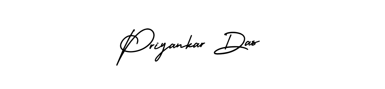 AmerikaSignatureDemo-Regular is a professional signature style that is perfect for those who want to add a touch of class to their signature. It is also a great choice for those who want to make their signature more unique. Get Priyankar Das name to fancy signature for free. Priyankar Das signature style 3 images and pictures png