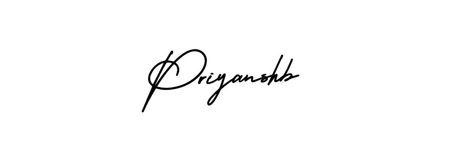 How to make Priyanshb signature? AmerikaSignatureDemo-Regular is a professional autograph style. Create handwritten signature for Priyanshb name. Priyanshb signature style 3 images and pictures png