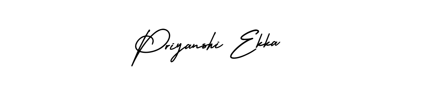 Create a beautiful signature design for name Priyanshi Ekka. With this signature (AmerikaSignatureDemo-Regular) fonts, you can make a handwritten signature for free. Priyanshi Ekka signature style 3 images and pictures png