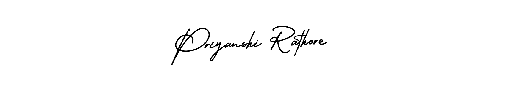 Use a signature maker to create a handwritten signature online. With this signature software, you can design (AmerikaSignatureDemo-Regular) your own signature for name Priyanshi Rathore. Priyanshi Rathore signature style 3 images and pictures png