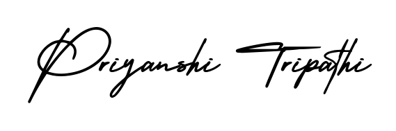 Looking for an artistic signature for Priyanshi Tripathi? The AmerikaSignatureDemo-Regular calligraphy style gives a sophisticated flow suitable for business cards and emails. Priyanshi Tripathi signature style 3 images and pictures png