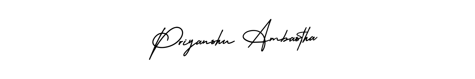 Also we have Priyanshu Ambastha name is the best signature style. Create professional handwritten signature collection using AmerikaSignatureDemo-Regular autograph style. Priyanshu Ambastha signature style 3 images and pictures png