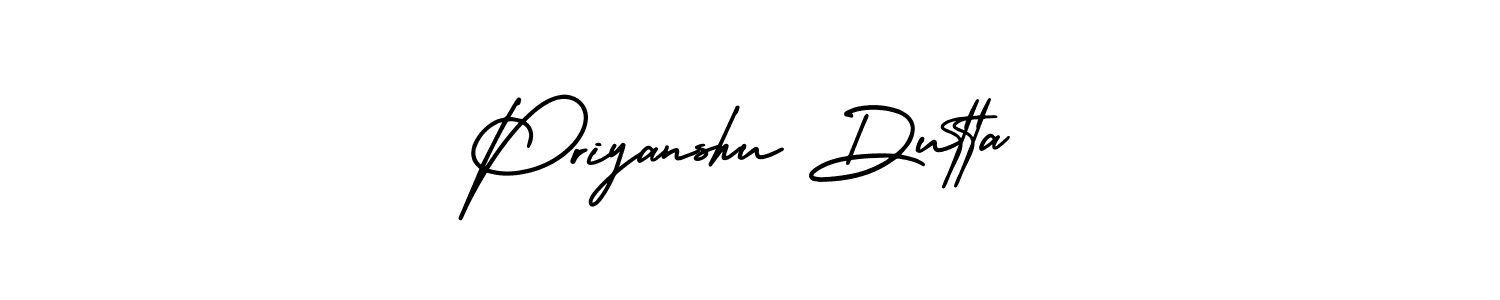 Use a signature maker to create a handwritten signature online. With this signature software, you can design (AmerikaSignatureDemo-Regular) your own signature for name Priyanshu Dutta. Priyanshu Dutta signature style 3 images and pictures png